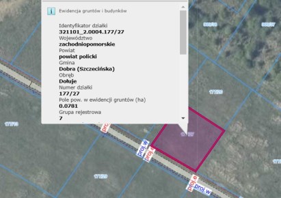 działka na sprzedaż - Dobra (Szczecińska), Dołuje